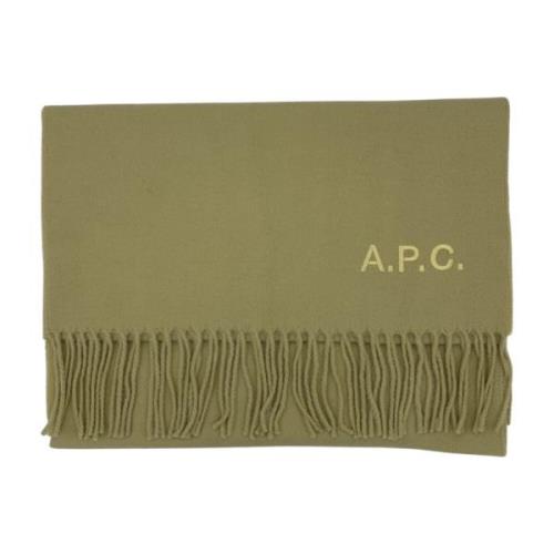 Gele Wollen Sjaal A.p.c. , Green , Dames