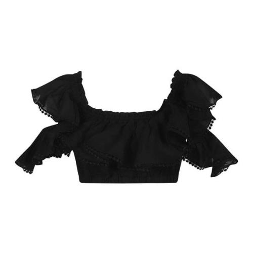 Zwarte Topwear Ss24 Charo Ruiz Ibiza , Black , Dames