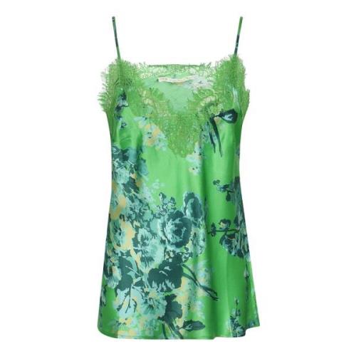 Groene Bloemen Topkleding Gold Hawk , Green , Dames