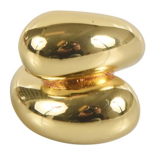 Gouden Ring Accessoires Dubbele Brug Stijl Federica Tosi , Yellow , Da...