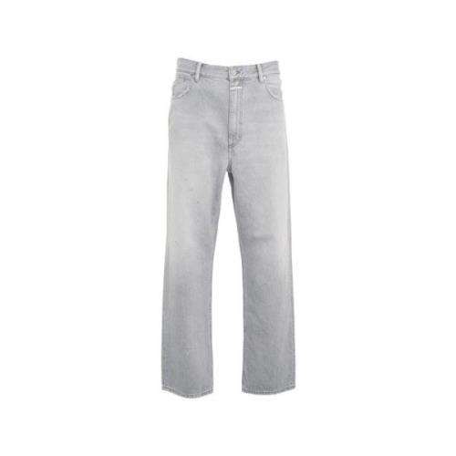 Grijze Jeans Ss24 Wassen 30C Closed , Gray , Heren
