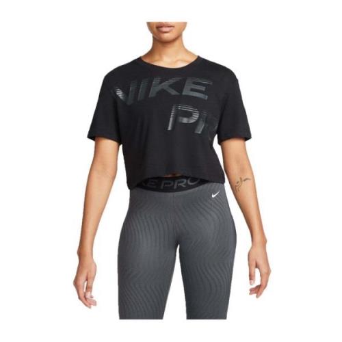 Korte Mouwen Dri-Fit T-shirt Vrouwen Nike , Black , Dames