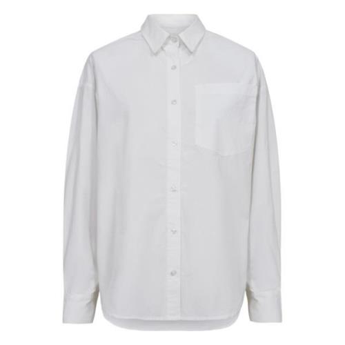 Witte shirt met gewatteerde schouders Designers Remix , White , Dames