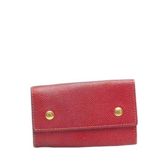 Pre-owned Leather key-holders Hermès Vintage , Red , Dames