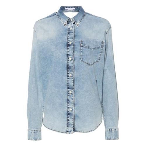 Denim Shirt met Elastan Jacob Cohën , Blue , Dames