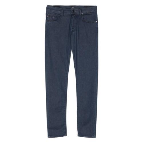 Klassieke 'Leonardo' Jeans Tramarossa , Blue , Heren