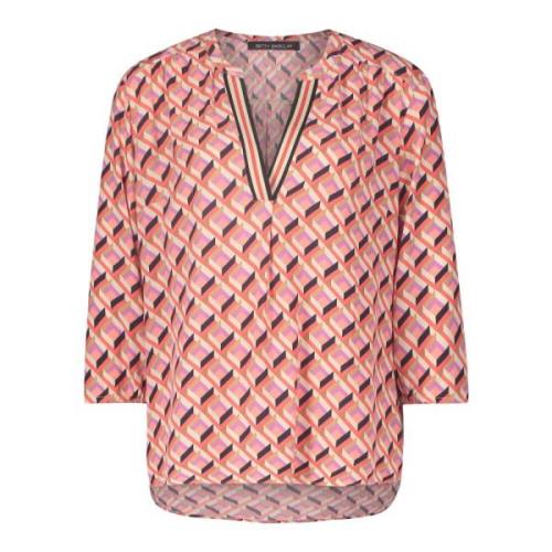 Ruche Blouse met Opstaande Kraag Betty Barclay , Multicolor , Dames