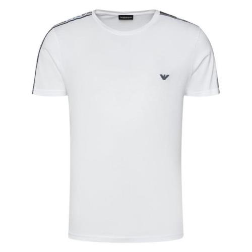 Slim Fit Gebreid T-Shirt Emporio Armani , White , Heren