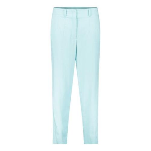 Elegant High-Waist Broek met Zakken Betty & Co , Blue , Dames