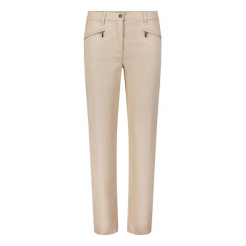 Slim Fit Broek met Ritszakken Betty Barclay , Beige , Dames