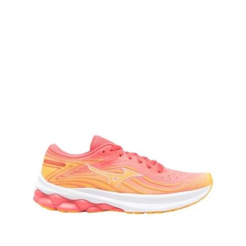 Oranje Sneakers met Paneeldesign Mizuno , Orange , Dames