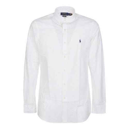 Sportieve Lange Mouw Shirt Ralph Lauren , White , Heren