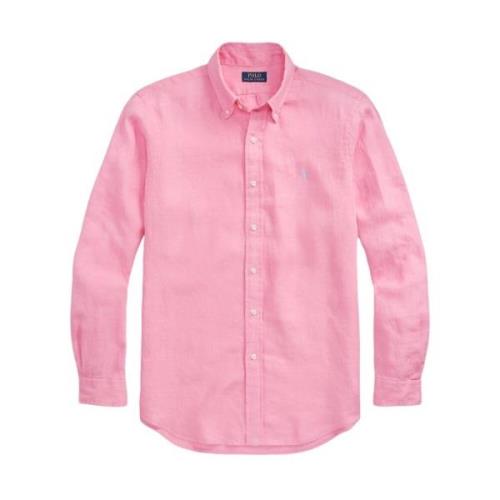 Roze Lange Mouw Sportshirt Ralph Lauren , Pink , Heren