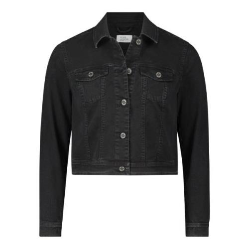 Klassieke Denim Jack met Wassing vera mont , Black , Dames