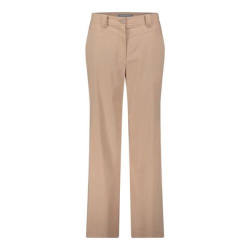 Wijde broek Betty & Co , Beige , Dames