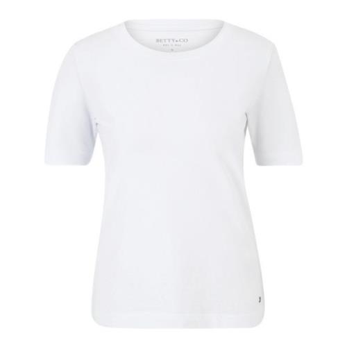 Klassiek Ronde Hals Shirt Betty & Co , White , Dames