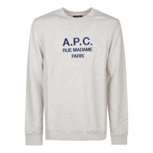 Casual Sweatshirt voor Mannen A.p.c. , Gray , Heren
