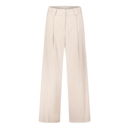 Wijde pijp pak broek Betty & Co , Beige , Dames