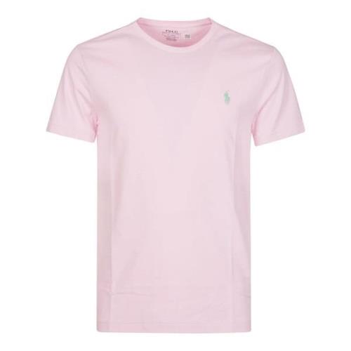 Casual Katoenen T-shirt Ralph Lauren , Pink , Heren