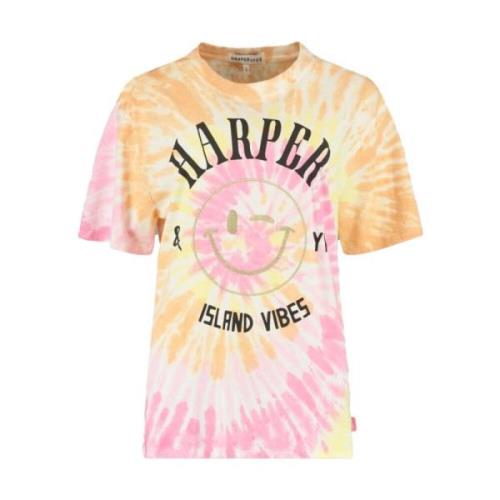 Swirl T-shirt Harper & Yve , Multicolor , Dames