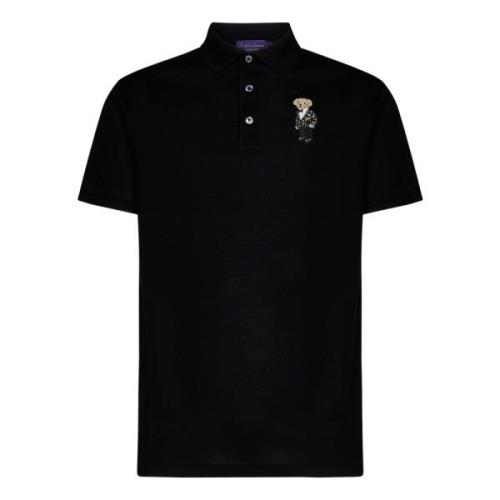 Klassiek Zwart Polo Shirt Ralph Lauren , Black , Heren