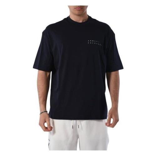 Katoenen T-shirt met logo Armani Exchange , Blue , Heren