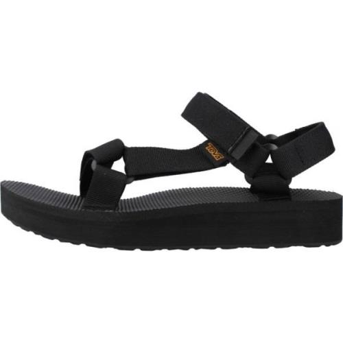 Midform Sandalen Teva , Black , Dames