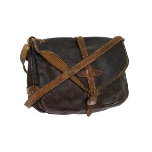 Pre-owned Canvas louis-vuitton-bags Louis Vuitton Vintage , Brown , Da...