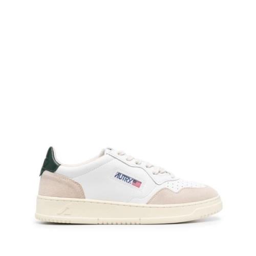 Witte Leren Sneakers Medalist Stijl Autry , Multicolor , Heren