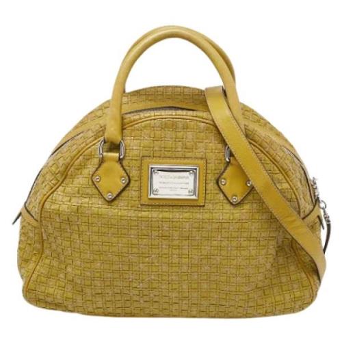 Pre-owned Leather handbags Dolce & Gabbana Pre-owned , Green , Dames