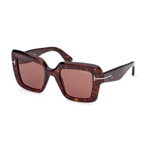 Esme Acetaat Zonnebril voor Vrouw Tom Ford , Brown , Unisex