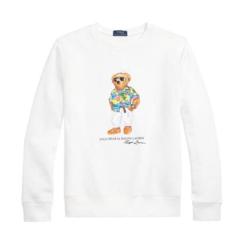 Teddy Bear Crew Neck Sweater Ralph Lauren , White , Heren