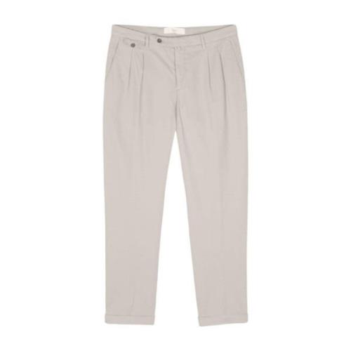 Beige Broek met Plooien Briglia , Beige , Heren