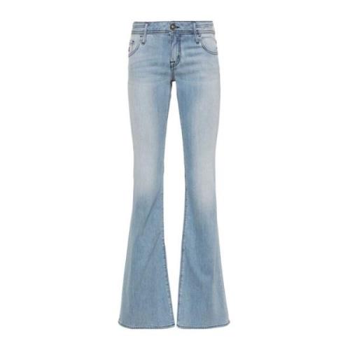 Geborduurd Logo Bootcut Jeans Jacob Cohën , Blue , Dames