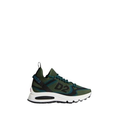 Groene Logo Sneaker Dsquared2 , Multicolor , Heren