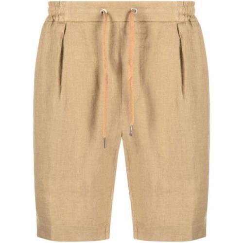 Beige Casual Flat Front Shorts Ralph Lauren , Beige , Heren