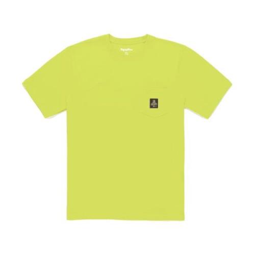Katoen Logo Zak T-shirt Top RefrigiWear , Yellow , Heren
