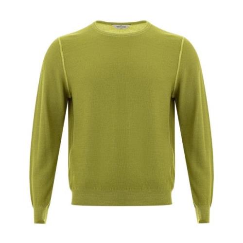 Groene Crew Neck Sweater Gran Sasso , Green , Heren