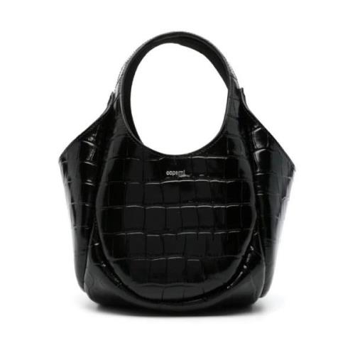 Zwart Croco Mini Emmer Tas Coperni , Black , Dames