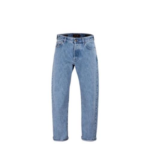 Denim 5-Pocket Broek Geïnspireerd door Typisch Moorer , Blue , Heren