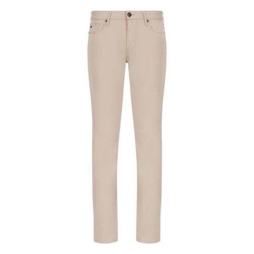 Stijlvolle Denim Jeans in Tejano Kleur Emporio Armani , Beige , Dames