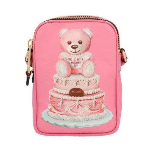 Couture Teddy Bear Crossbody Tas Moschino , Pink , Dames