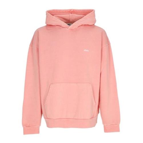Lichtgewicht pigment hoodie fleece Obey , Pink , Heren