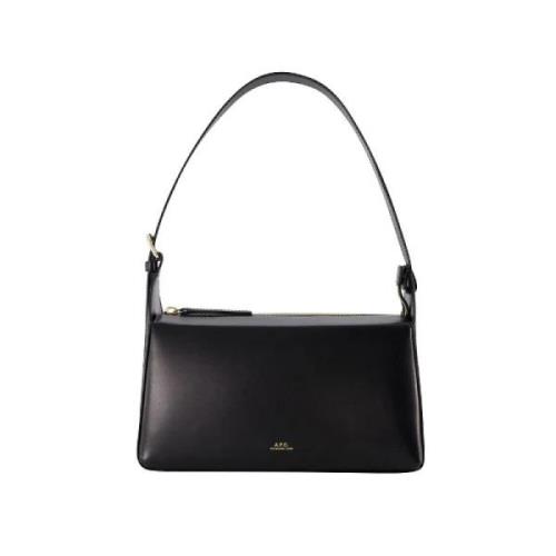 Leather handbags A.p.c. , Black , Dames