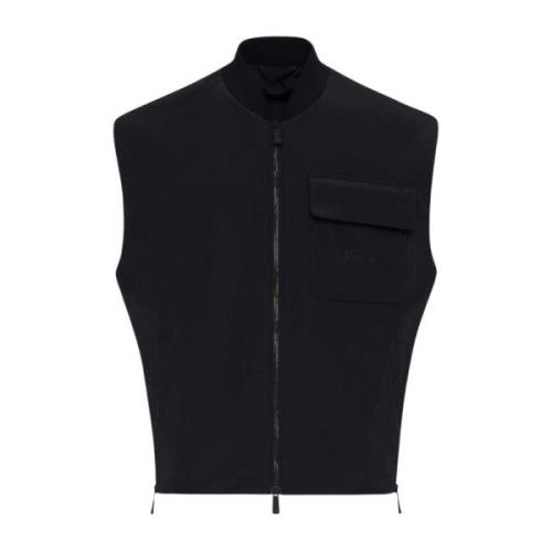 Zwart Ripstop Nylon Vest Kiton , Black , Heren