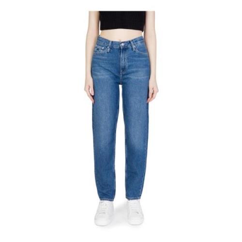 Lichtblauwe Side Zip Jeans Calvin Klein Jeans , Blue , Dames