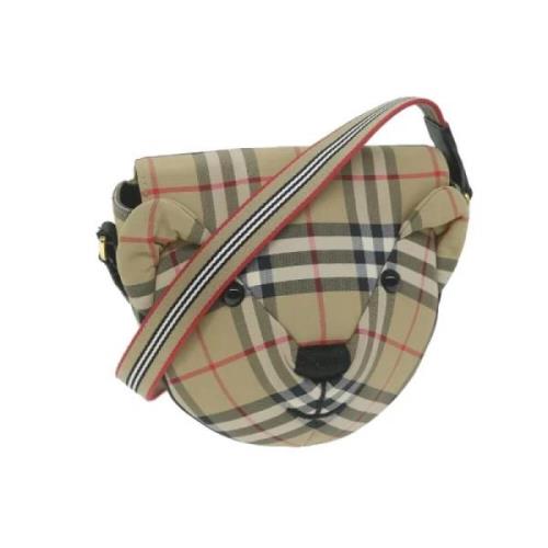 Pre-owned Nylon shoulder-bags Burberry Vintage , Beige , Dames
