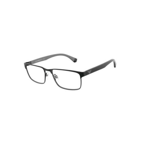 Zwarte Frame Zonnebril Ea1105 3014 Emporio Armani , Black , Unisex