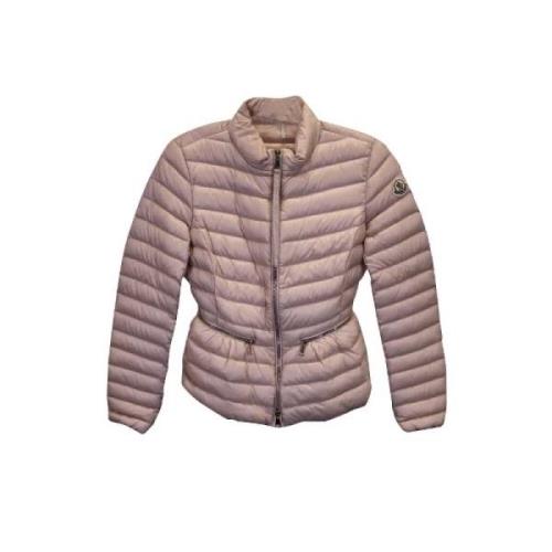 Pre-owned Nylon outerwear Moncler Pre-owned , Pink , Dames