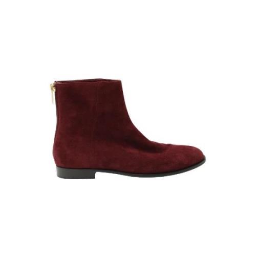 Pre-owned Suede boots Jimmy Choo Pre-owned , Red , Dames